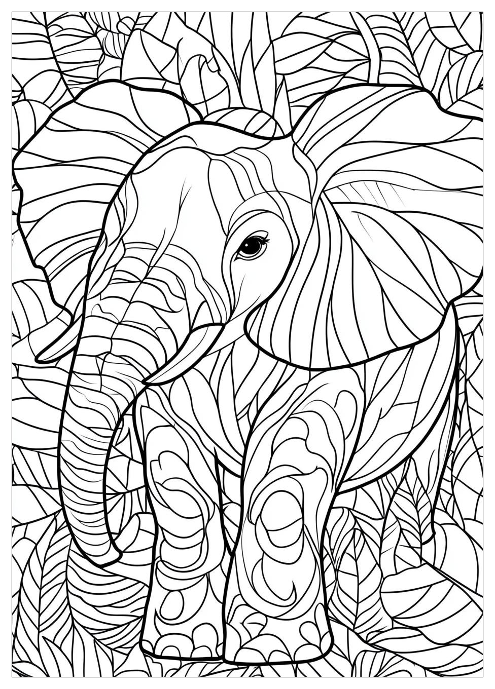 Elephant Coloring Pages-15