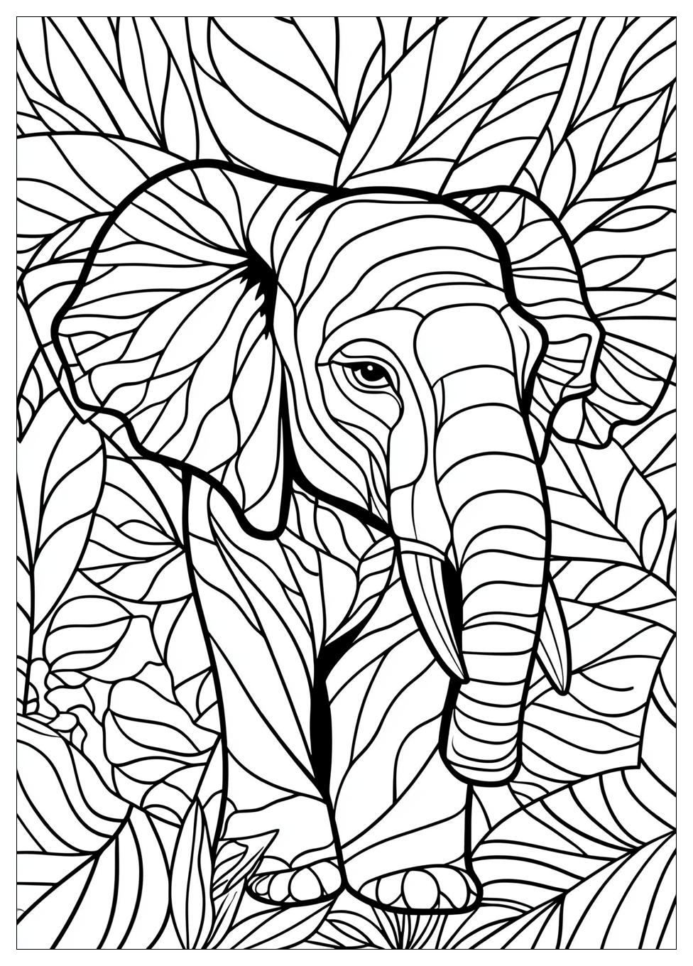 Elephant Coloring Pages-16