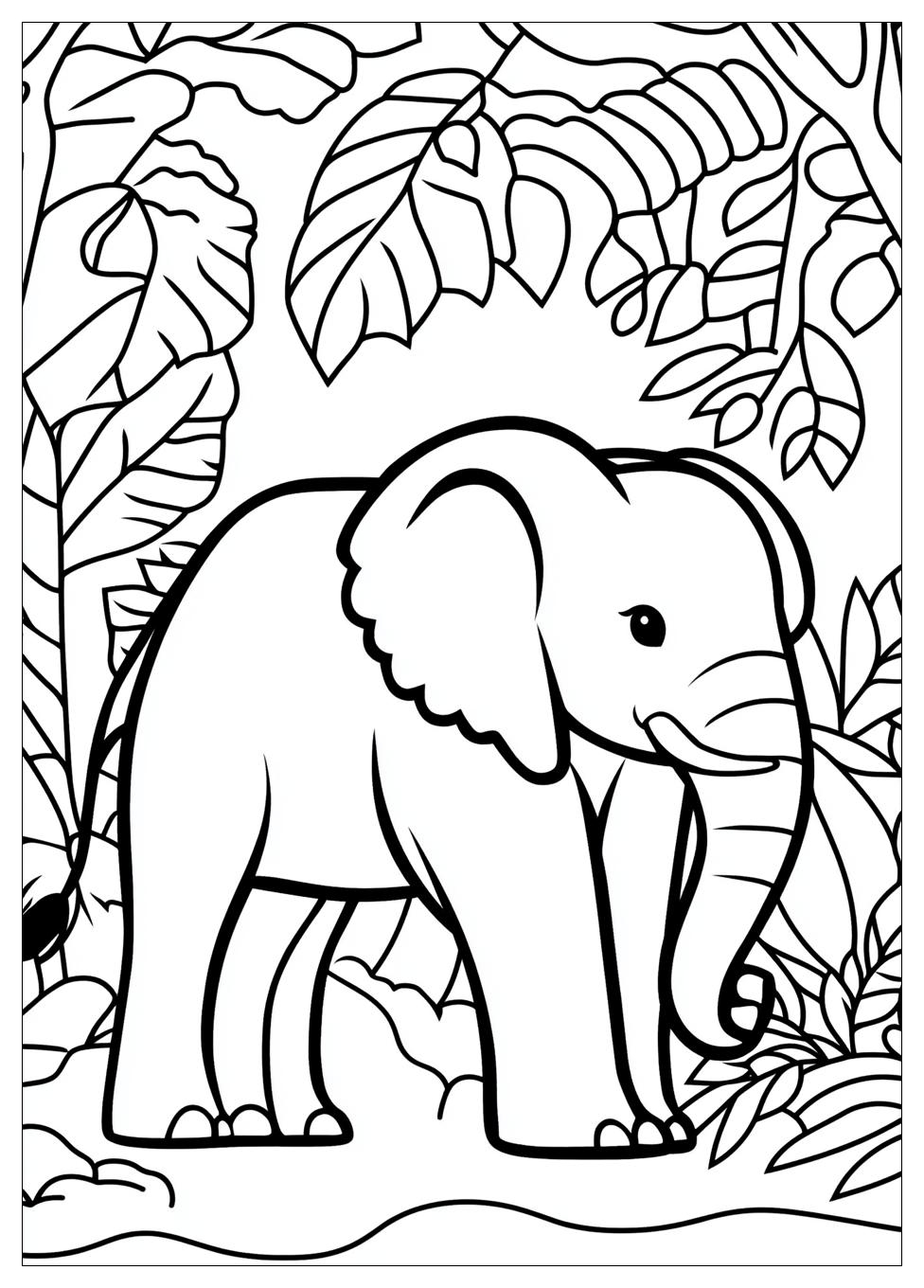Elephant Coloring Pages-3