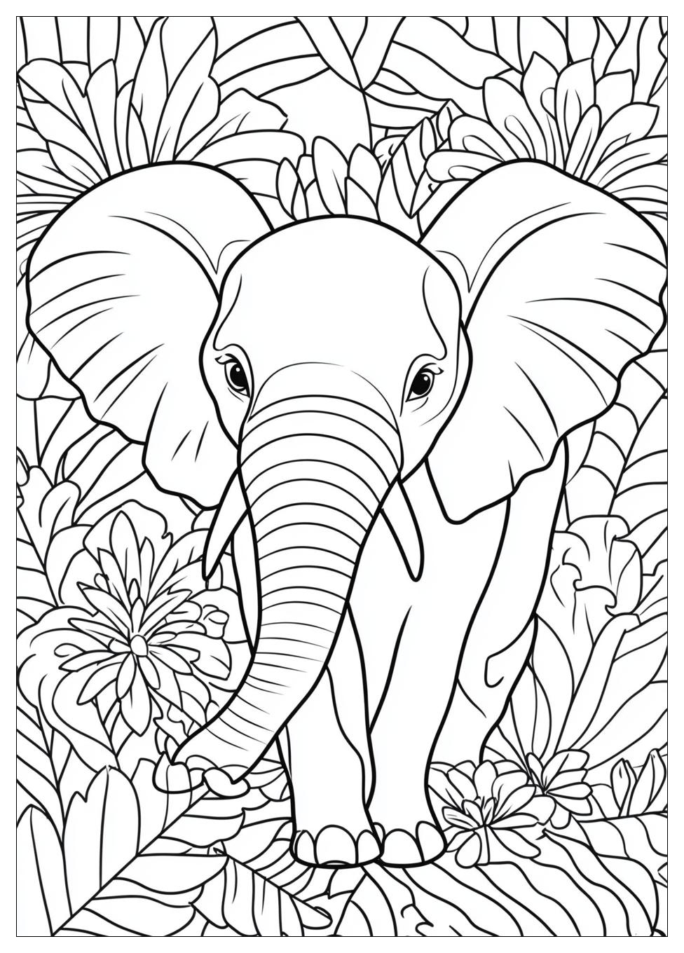 Elephant Coloring Pages-5