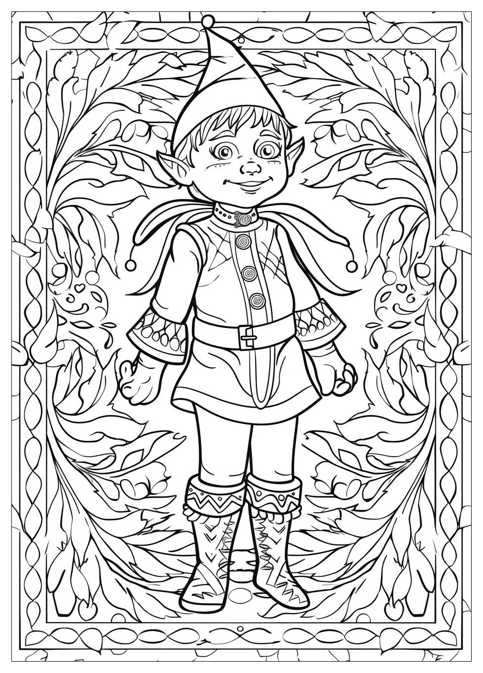 Elf On The Shelf Coloring Pages-14