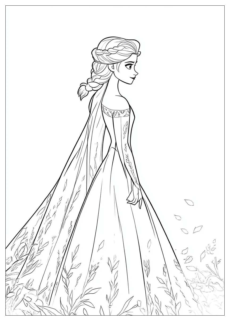 Elsa Coloring Pages-11