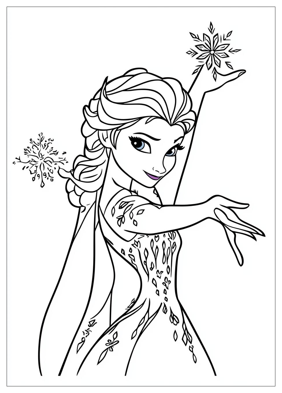 Elsa Coloring Pages-12