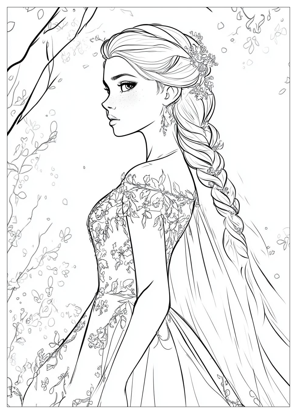 Elsa Coloring Pages-20
