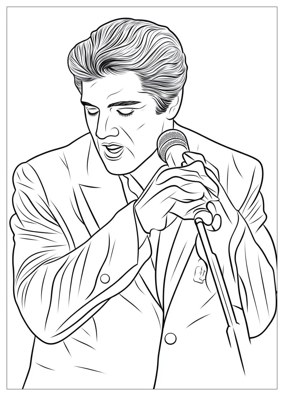 Elvis Coloring Pages-1