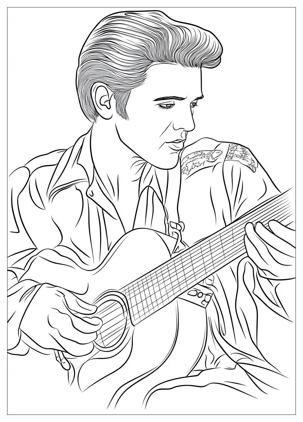 Elvis Coloring Pages-10