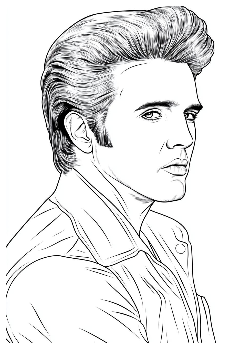 Elvis Coloring Pages-11