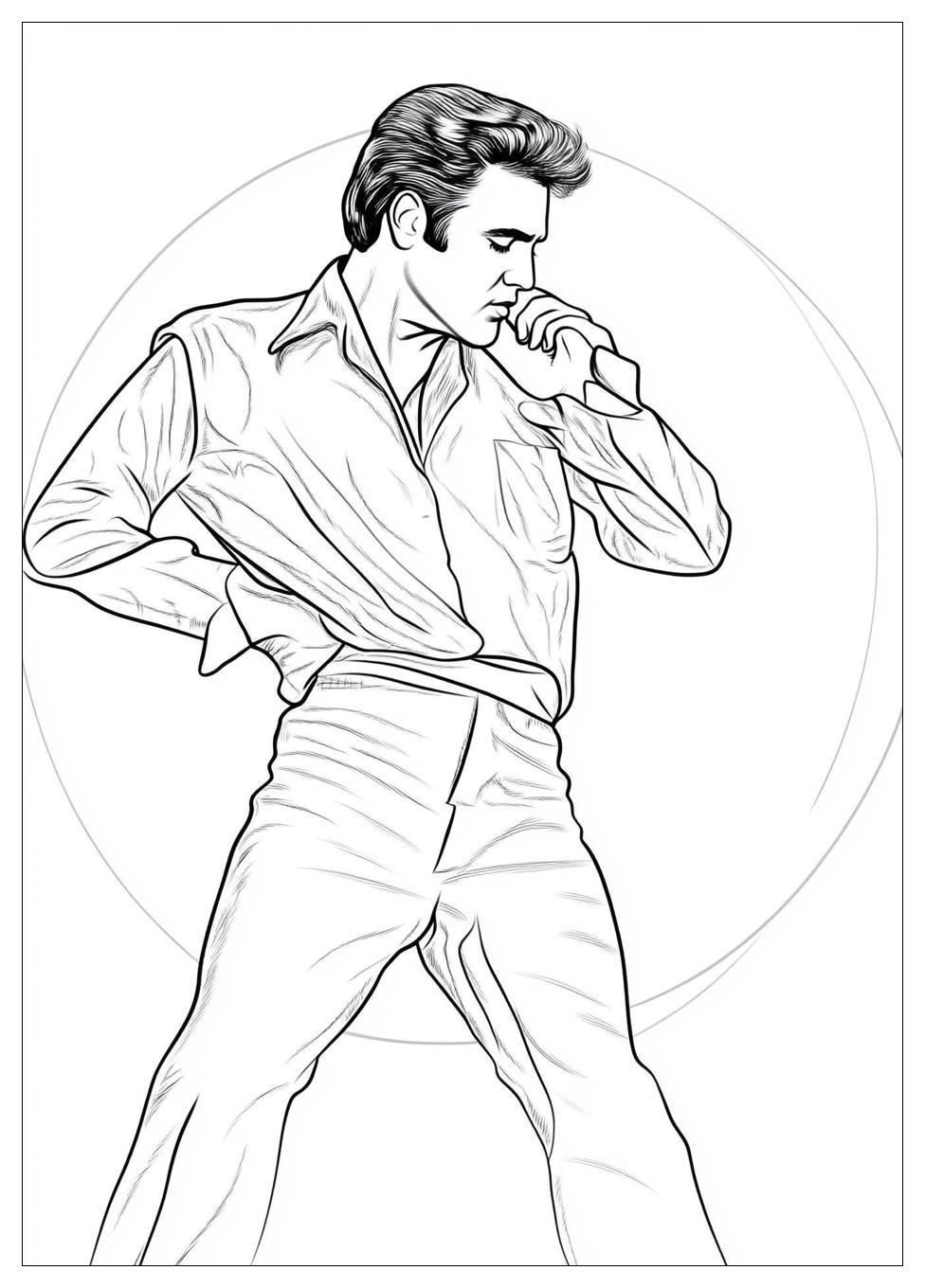 Elvis Coloring Pages-12