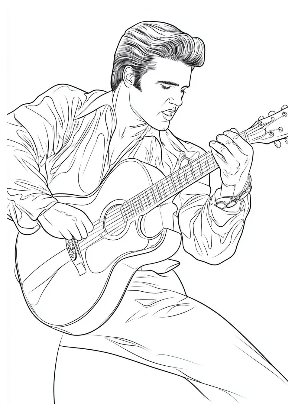 Elvis Coloring Pages-16