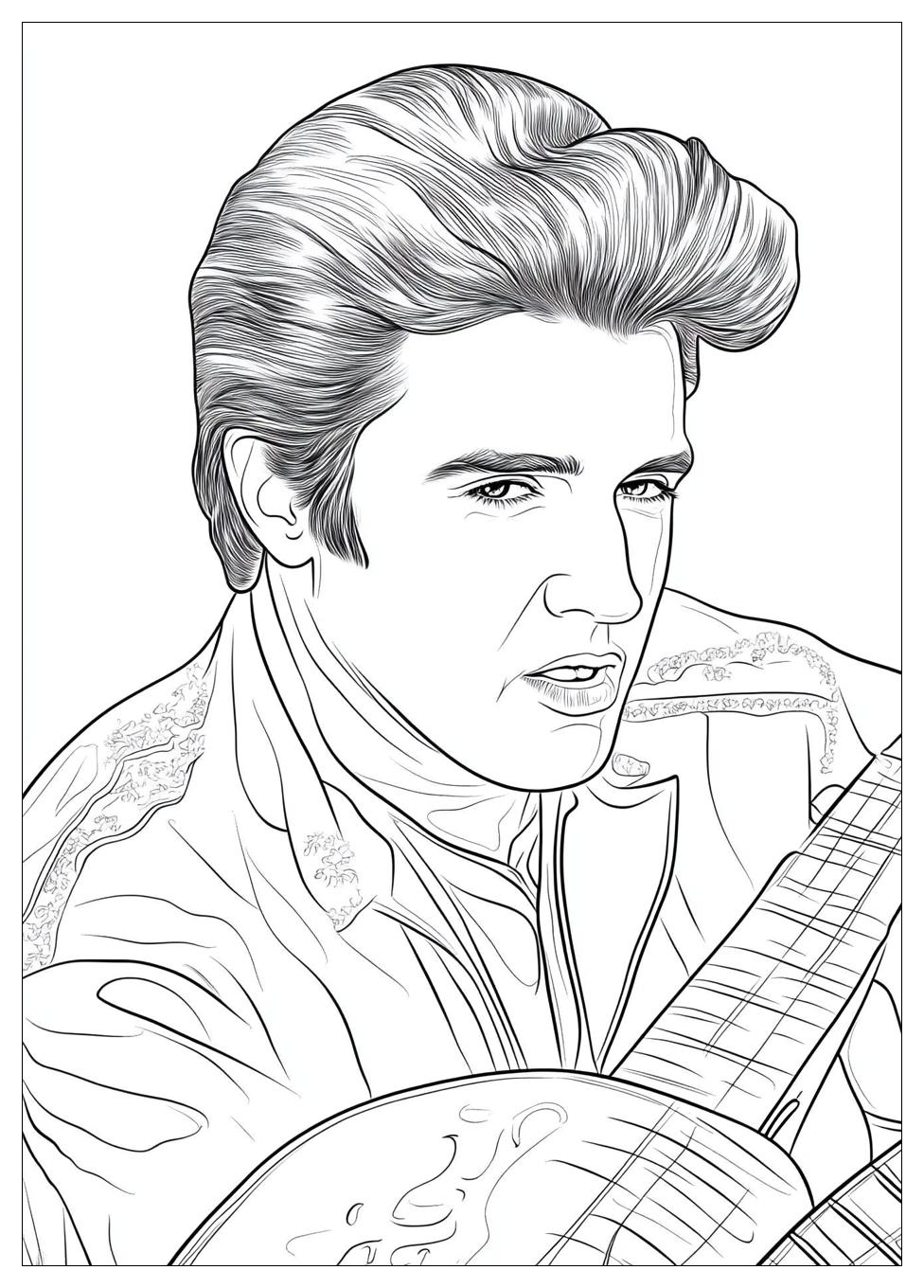 Elvis Coloring Pages-18