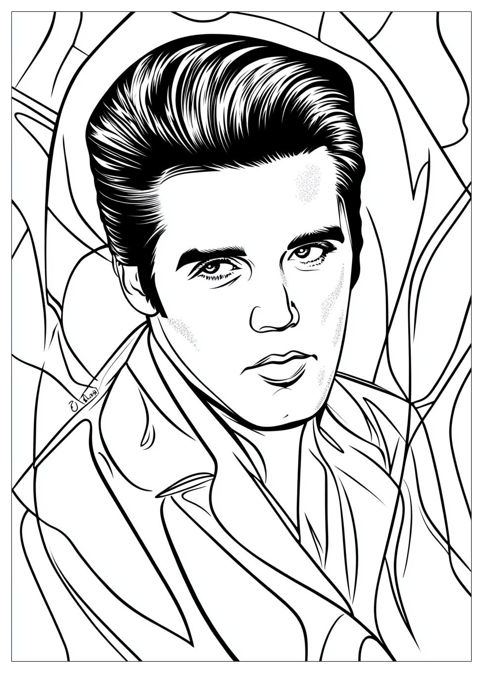 Elvis Coloring Pages-2