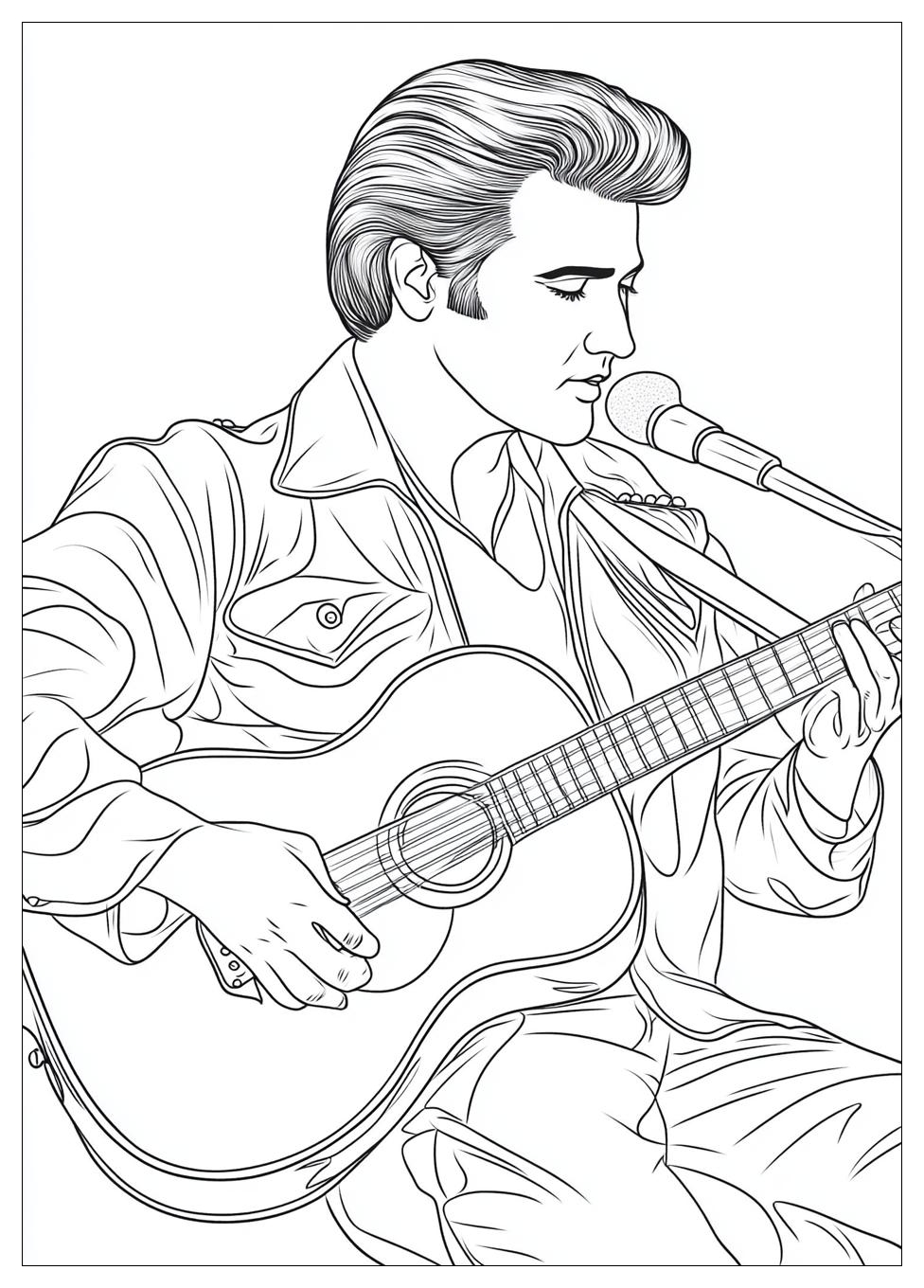 Elvis Coloring Pages-4