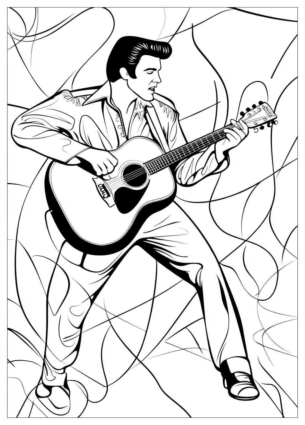 Elvis Coloring Pages-7