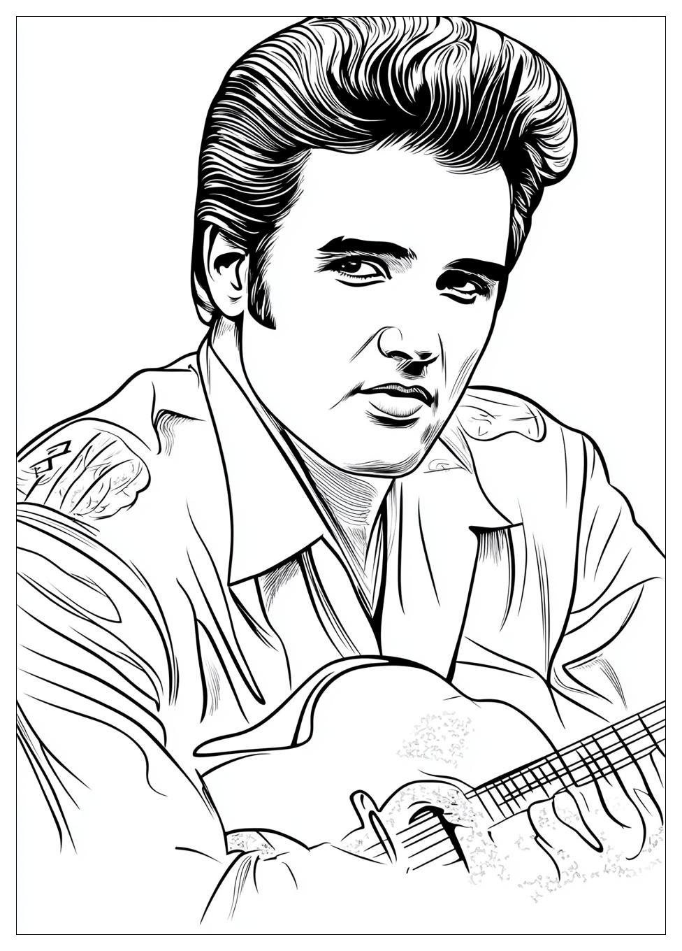Elvis Coloring Pages-8