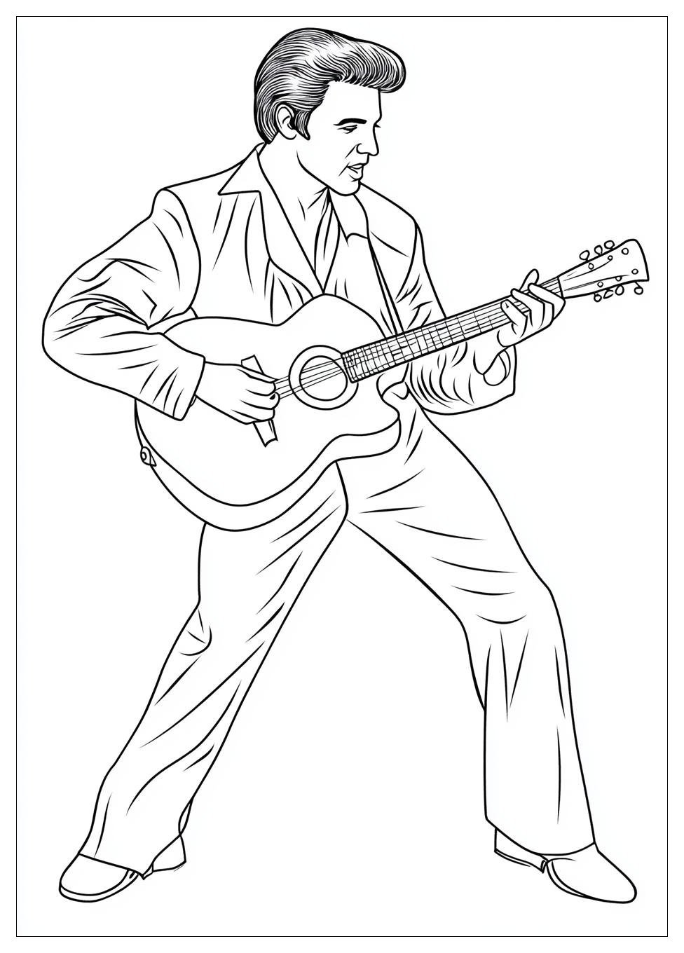 Elvis Coloring Pages-9