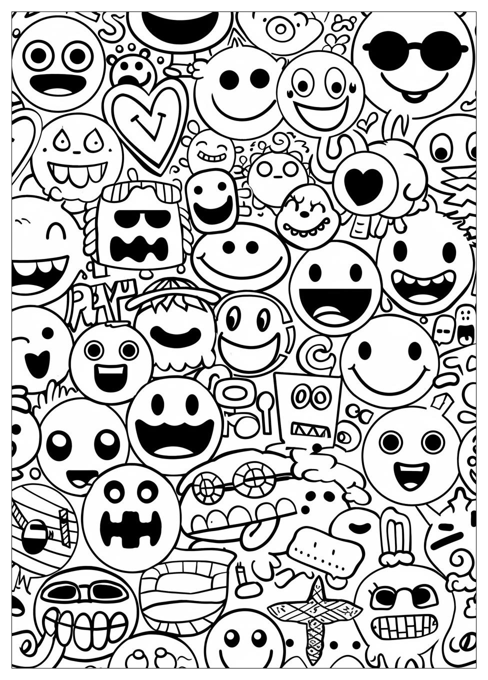 Emoji Coloring Pages-1