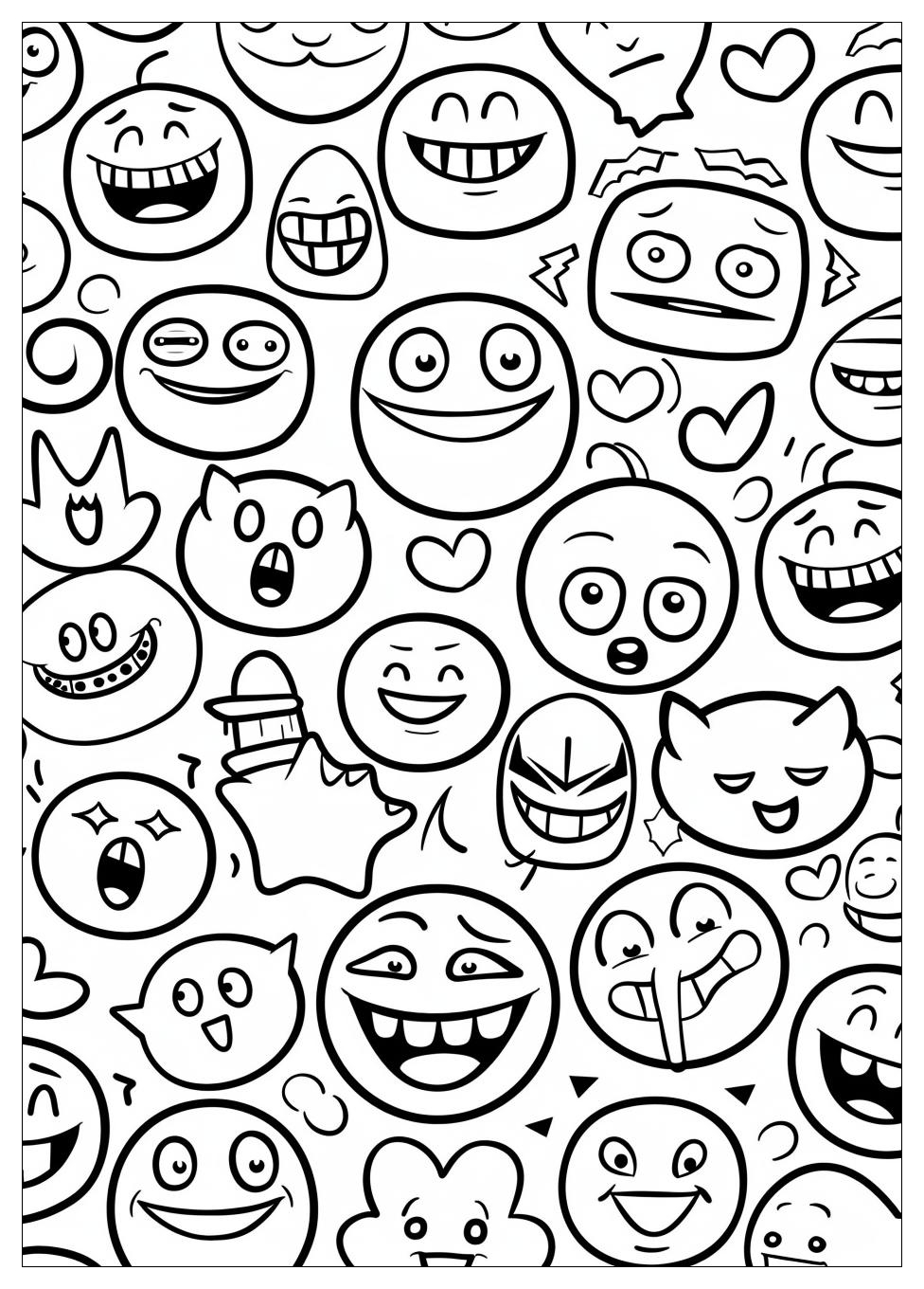 Emoji Coloring Pages-11
