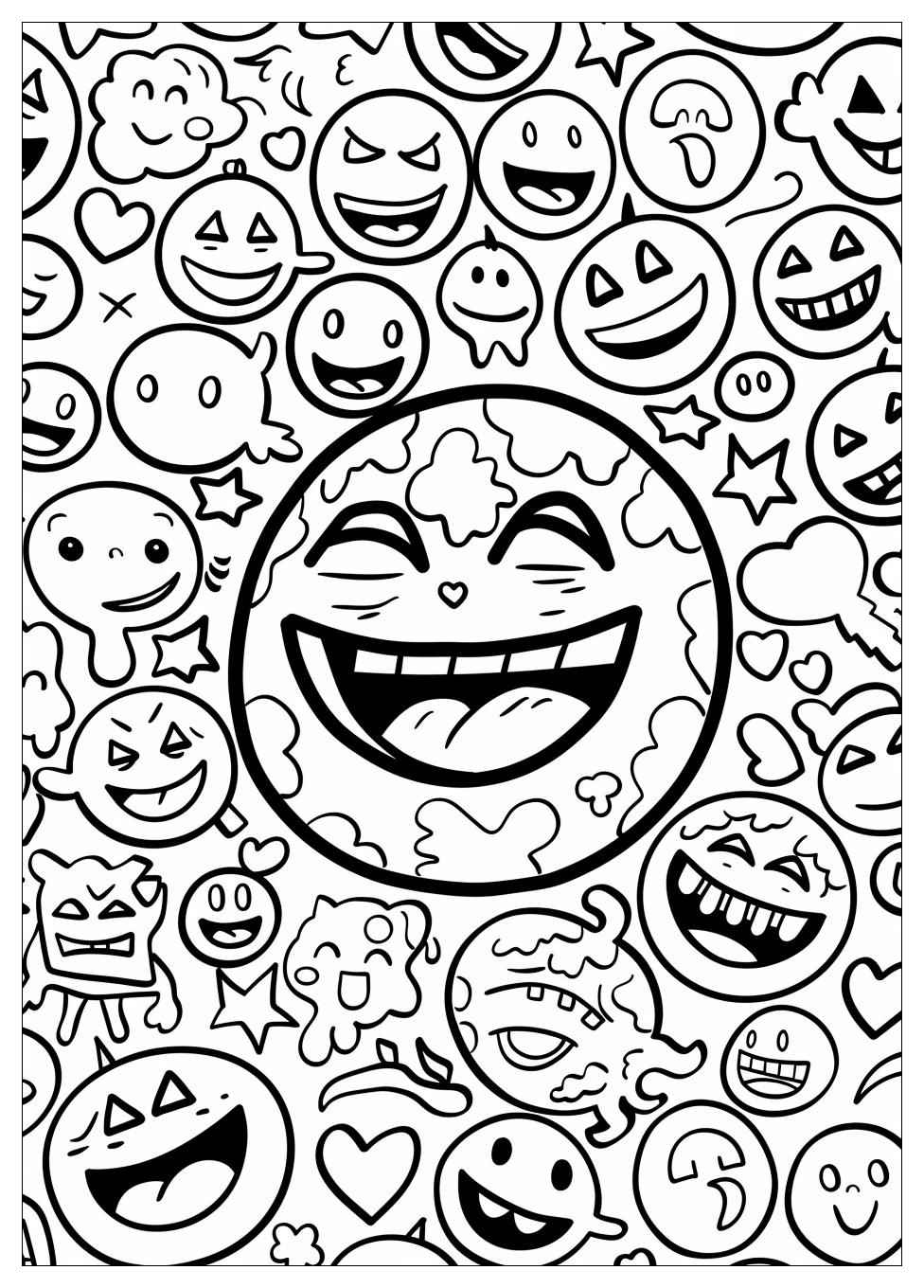 Emoji Coloring Pages-13