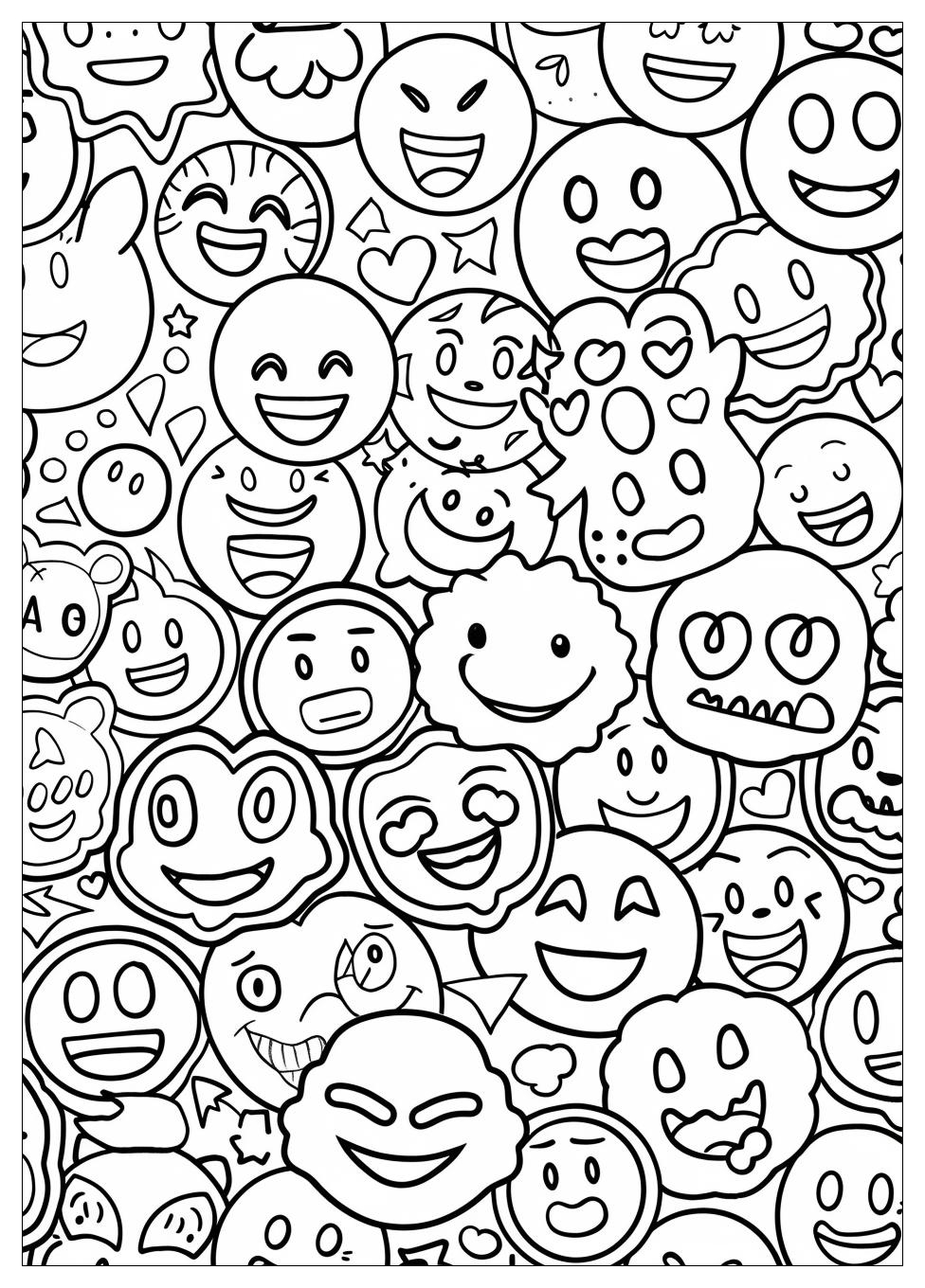 Emoji Coloring Pages-14