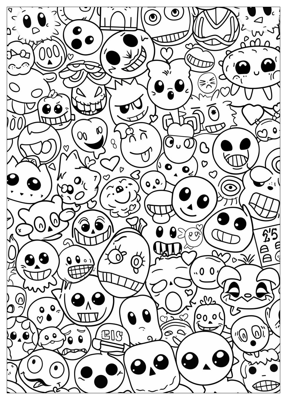 Emoji Coloring Pages-16