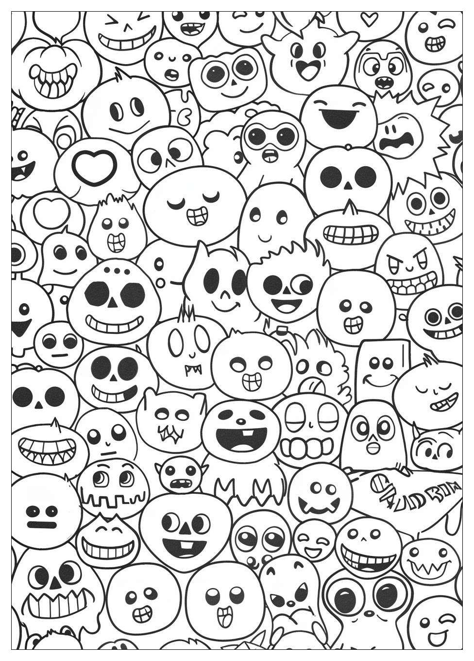 Emoji Coloring Pages-17