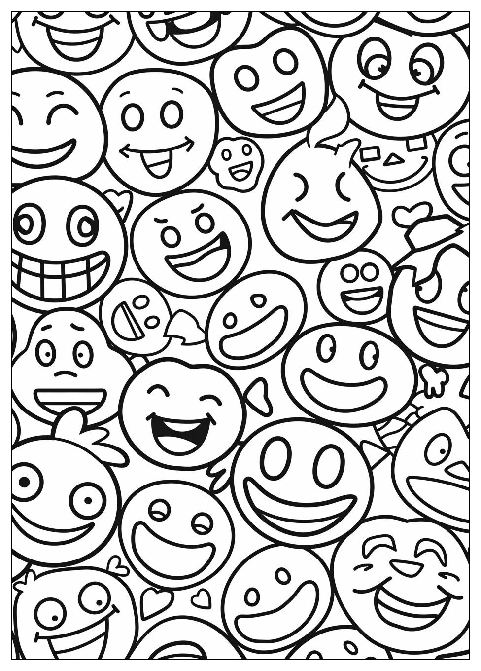 Emoji Coloring Pages-18