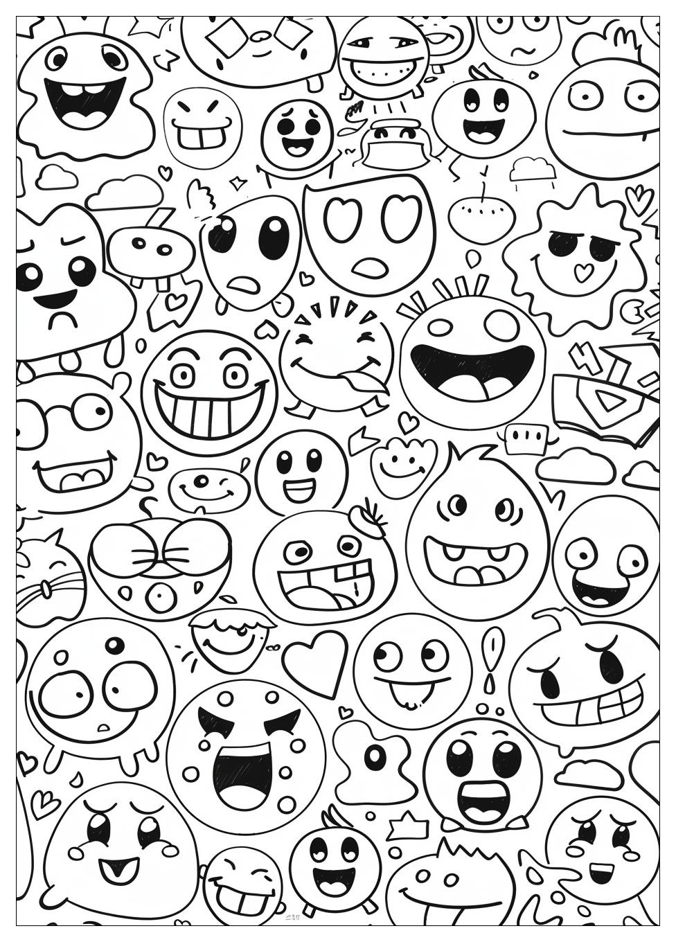 Emoji Coloring Pages-20