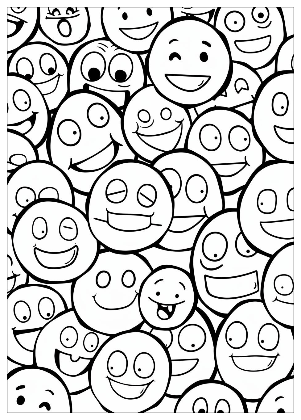 Emoji Coloring Pages-4