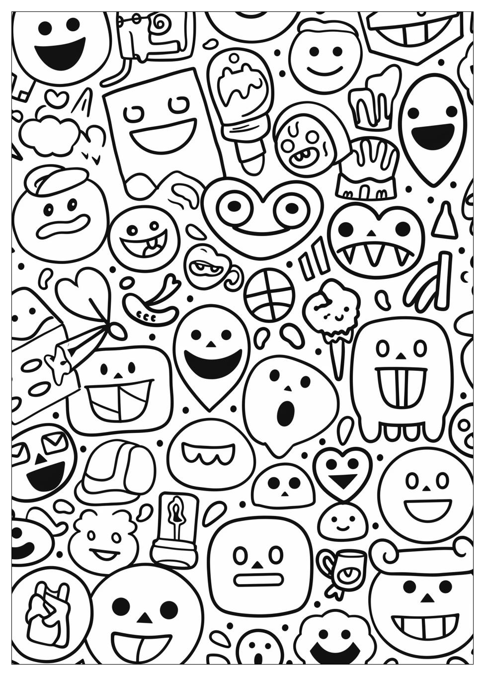 Emoji Coloring Pages-6