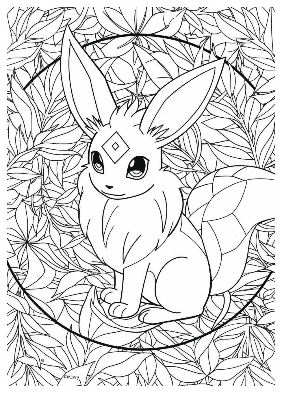 Espeon Coloring Pages-13