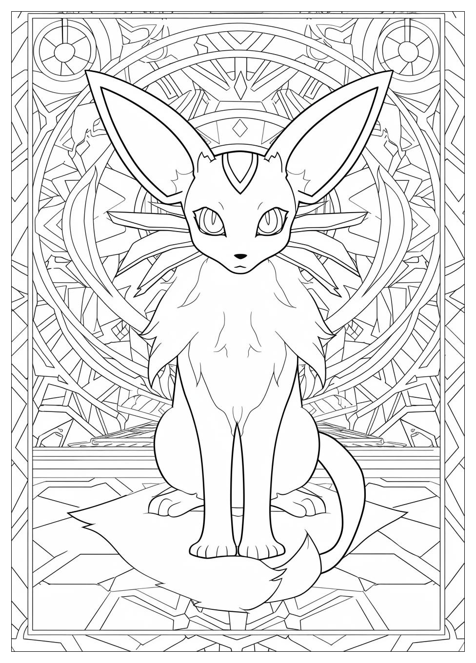 Espeon Coloring Pages-17
