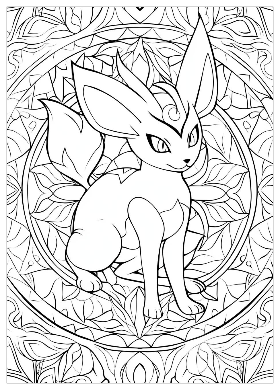 Espeon Coloring Pages-2