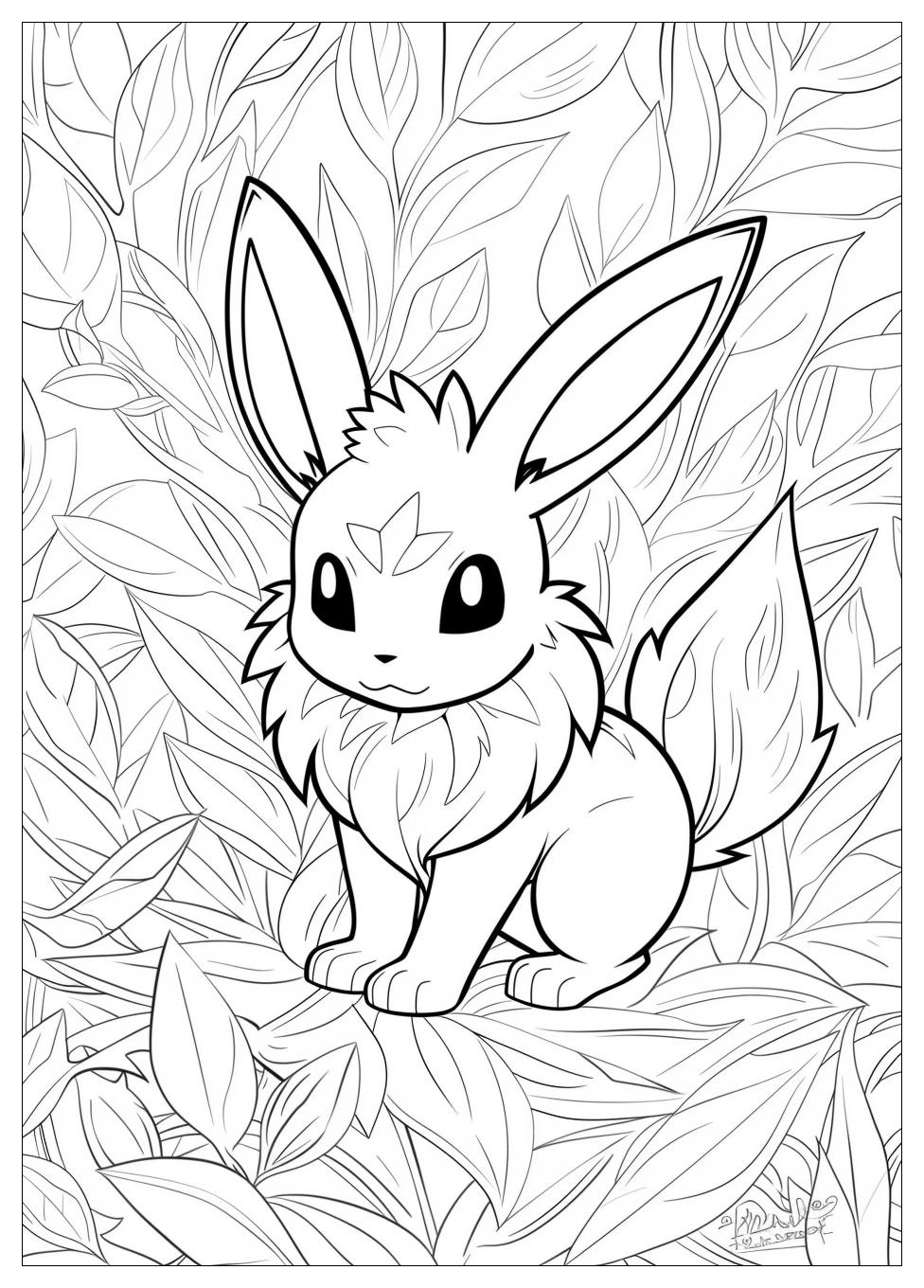 Espeon Coloring Pages-20
