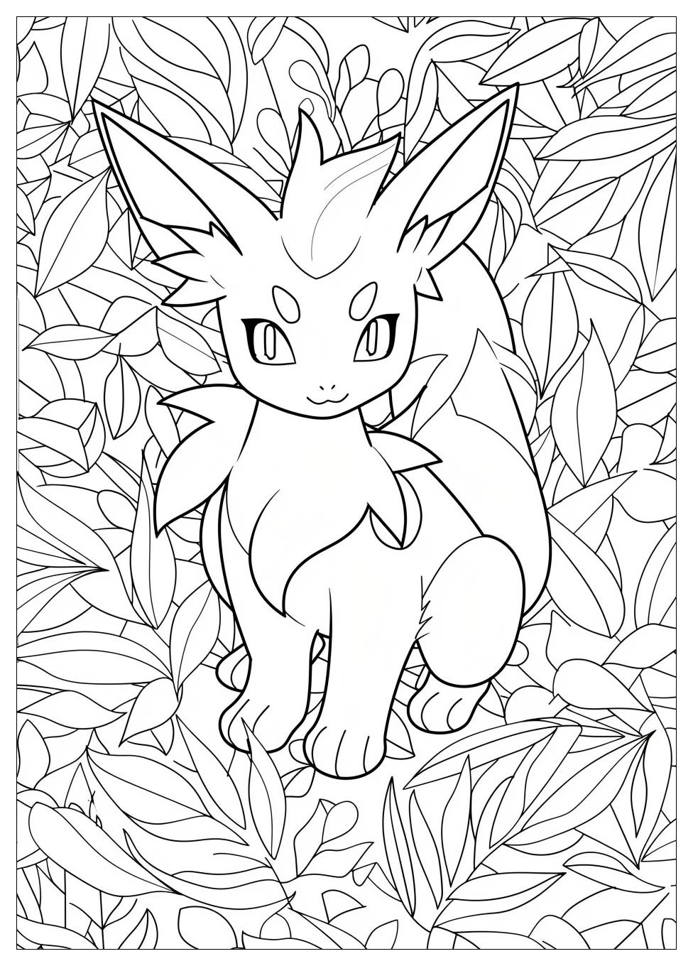 Espeon Coloring Pages-6