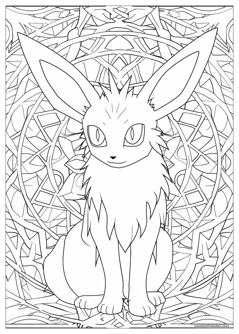 Espeon Coloring Pages-7