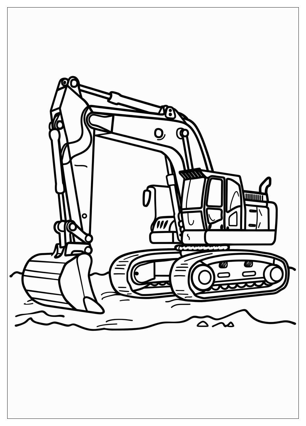 Excavator Coloring Pages-4