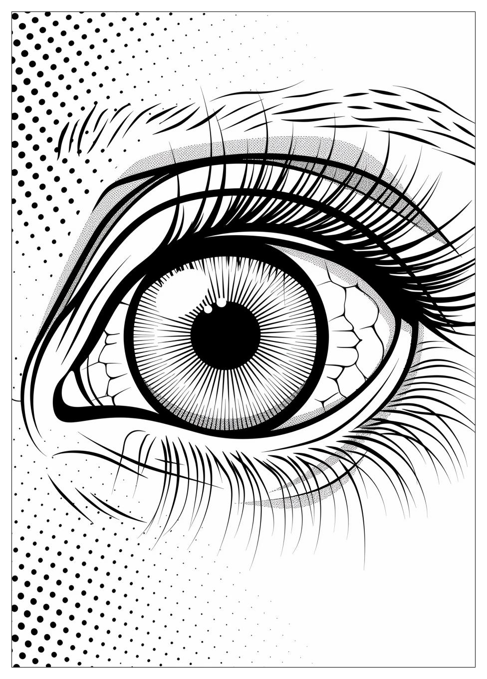Eye Coloring Pages-11