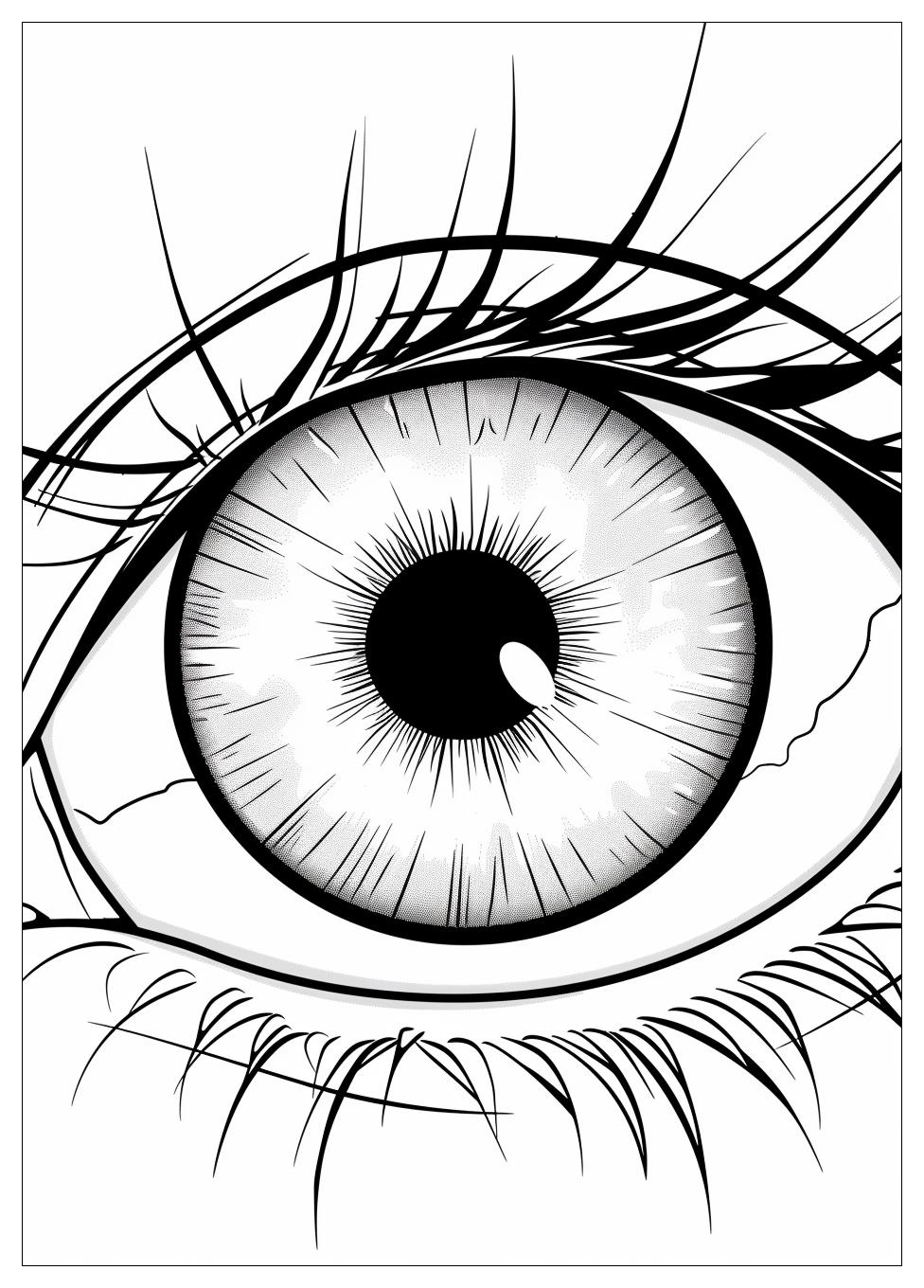 Eye Coloring Pages-12