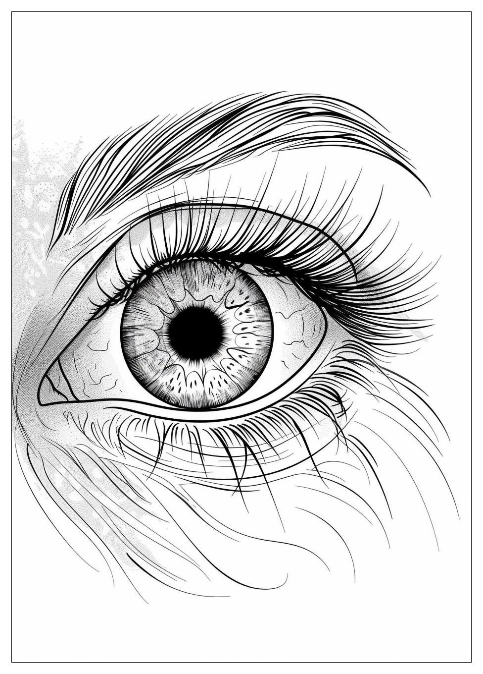 Eye Coloring Pages-13