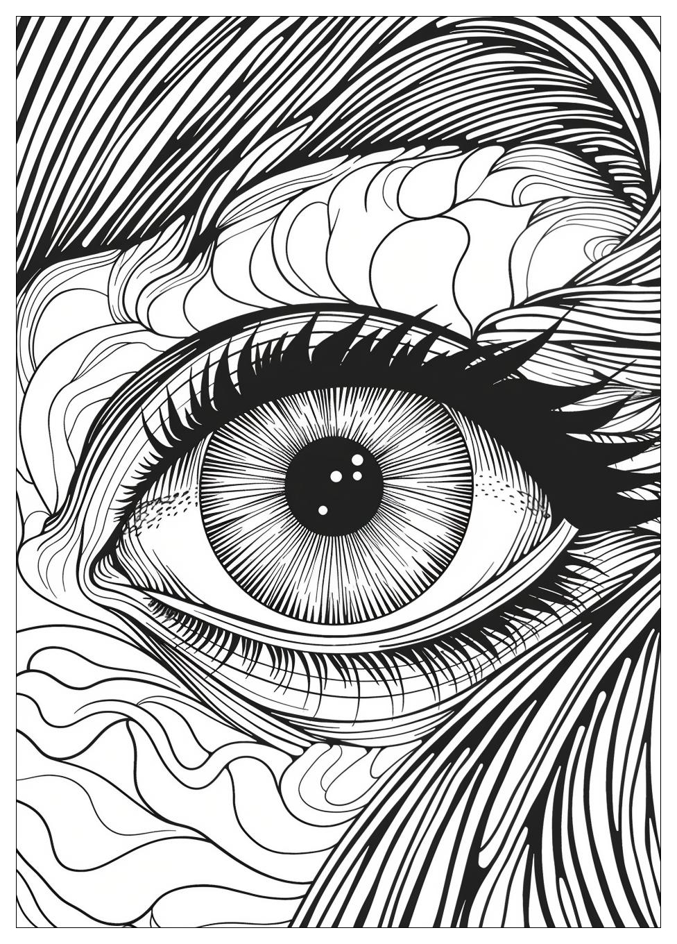 Eye Coloring Pages-14