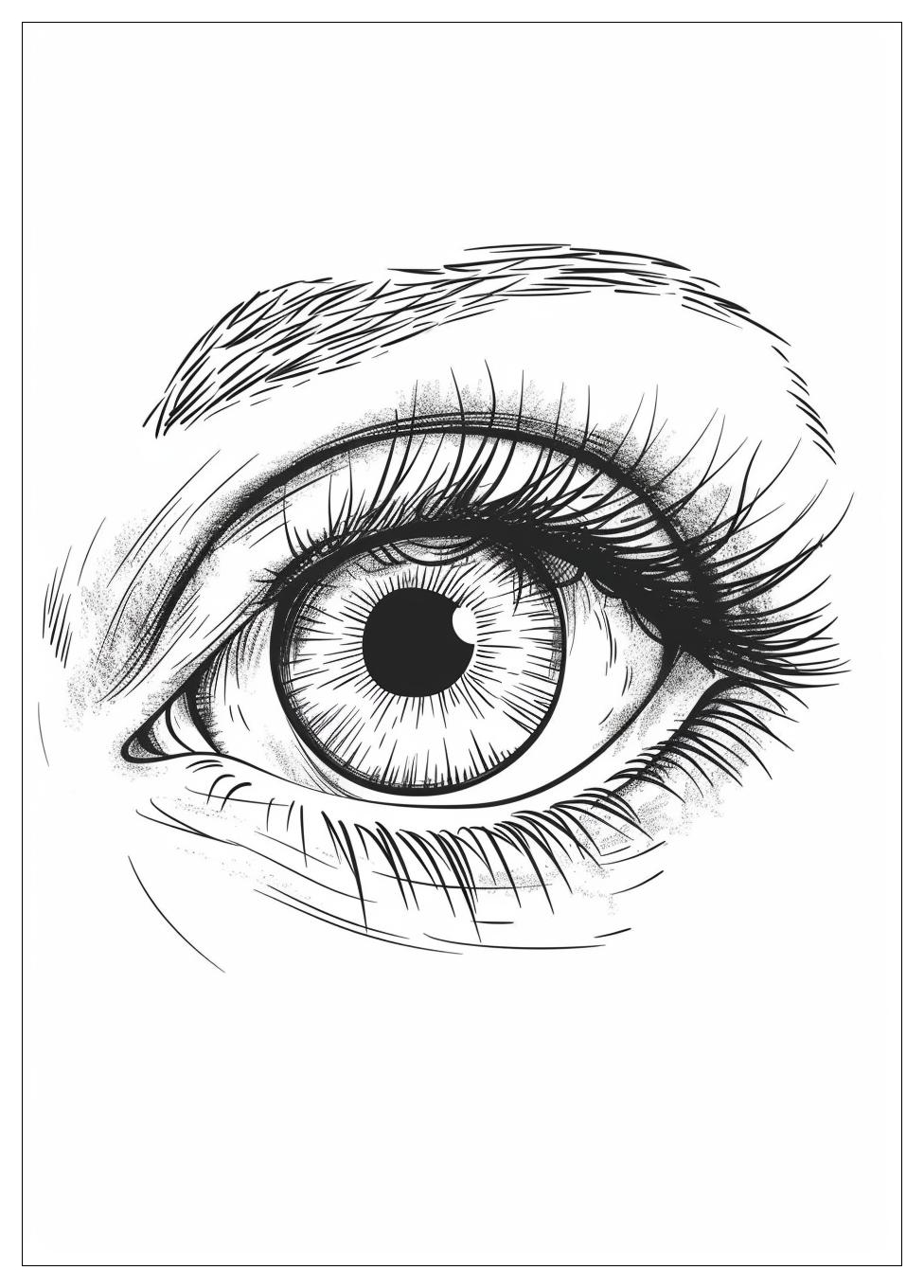 Eye Coloring Pages-16