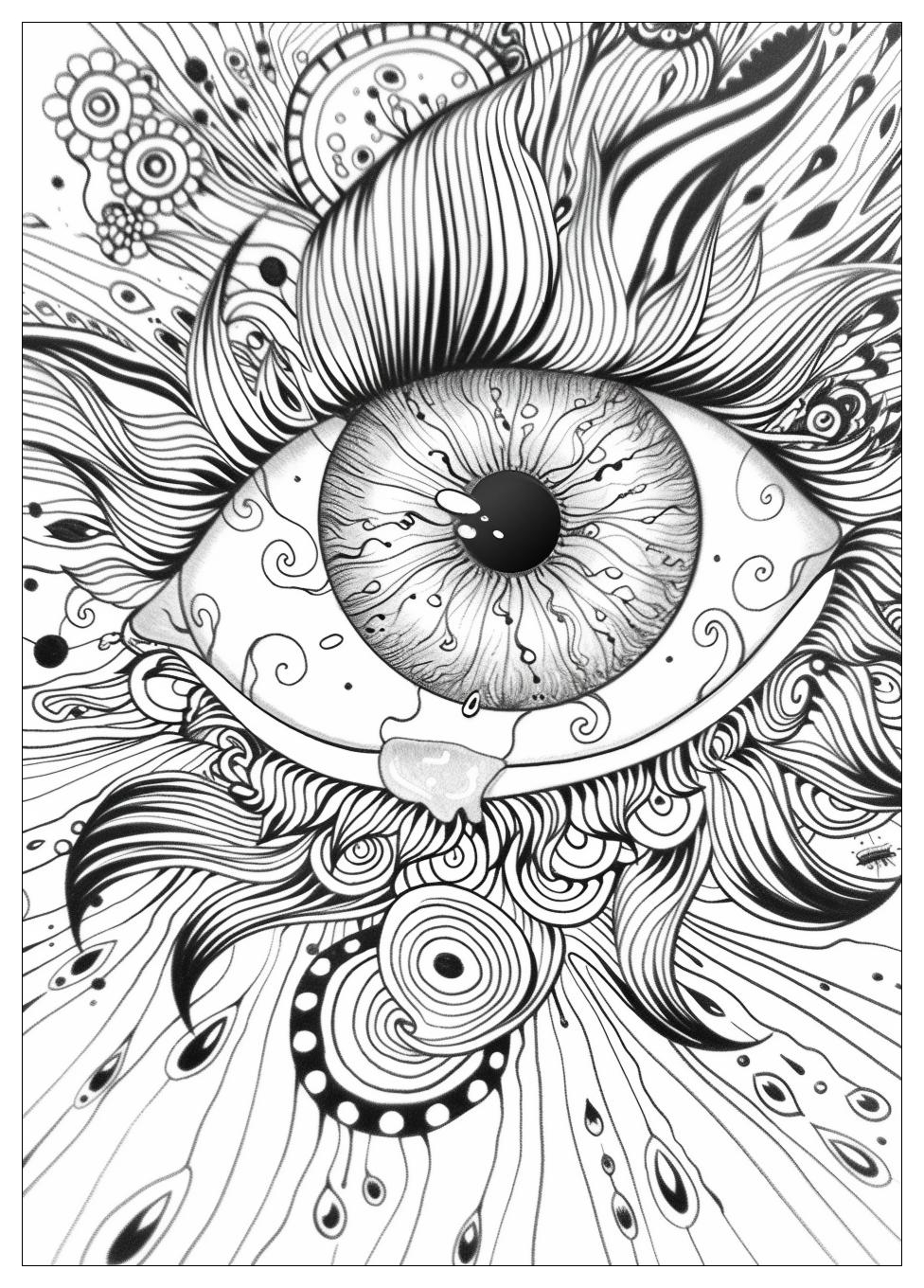 Eye Coloring Pages-17