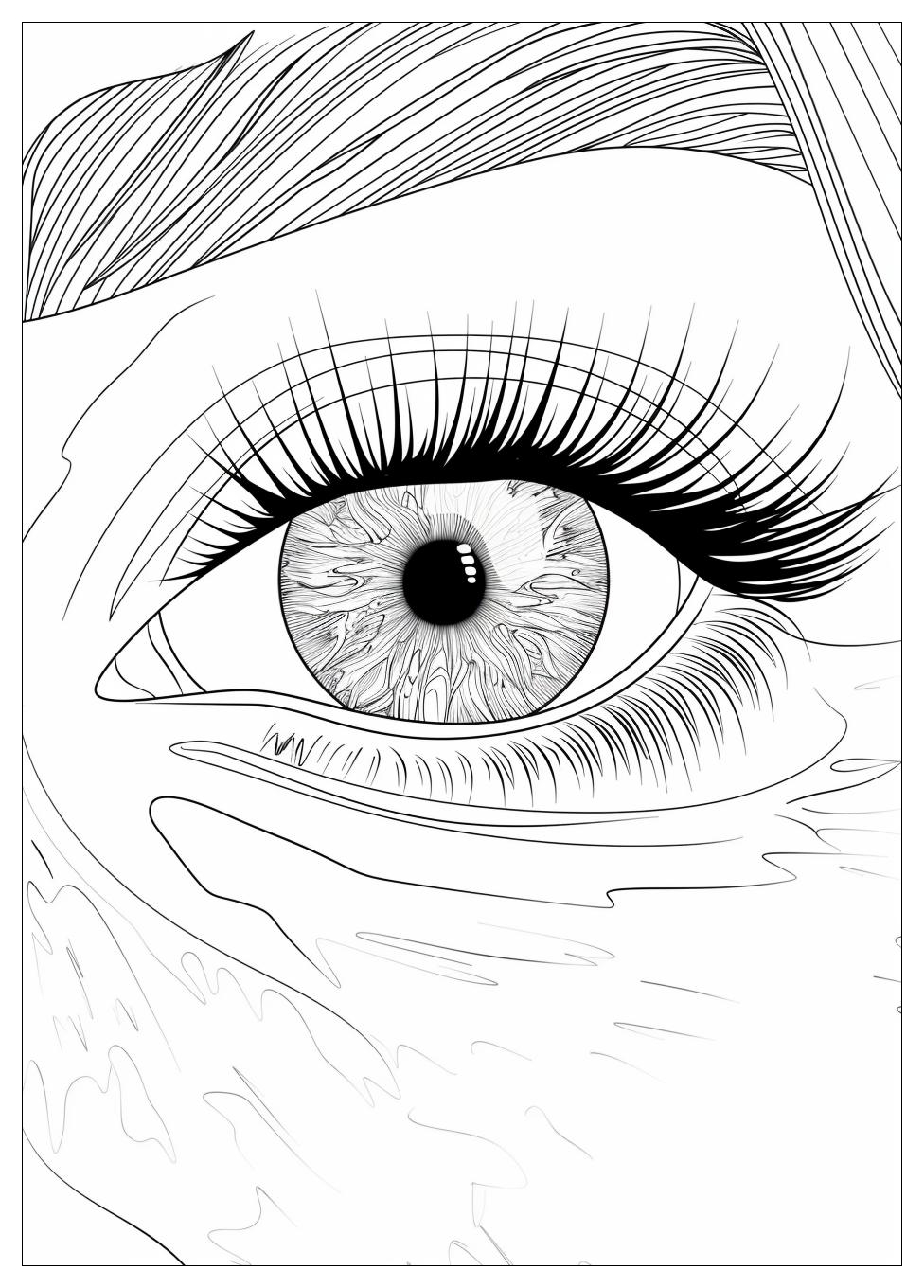 Eye Coloring Pages-18