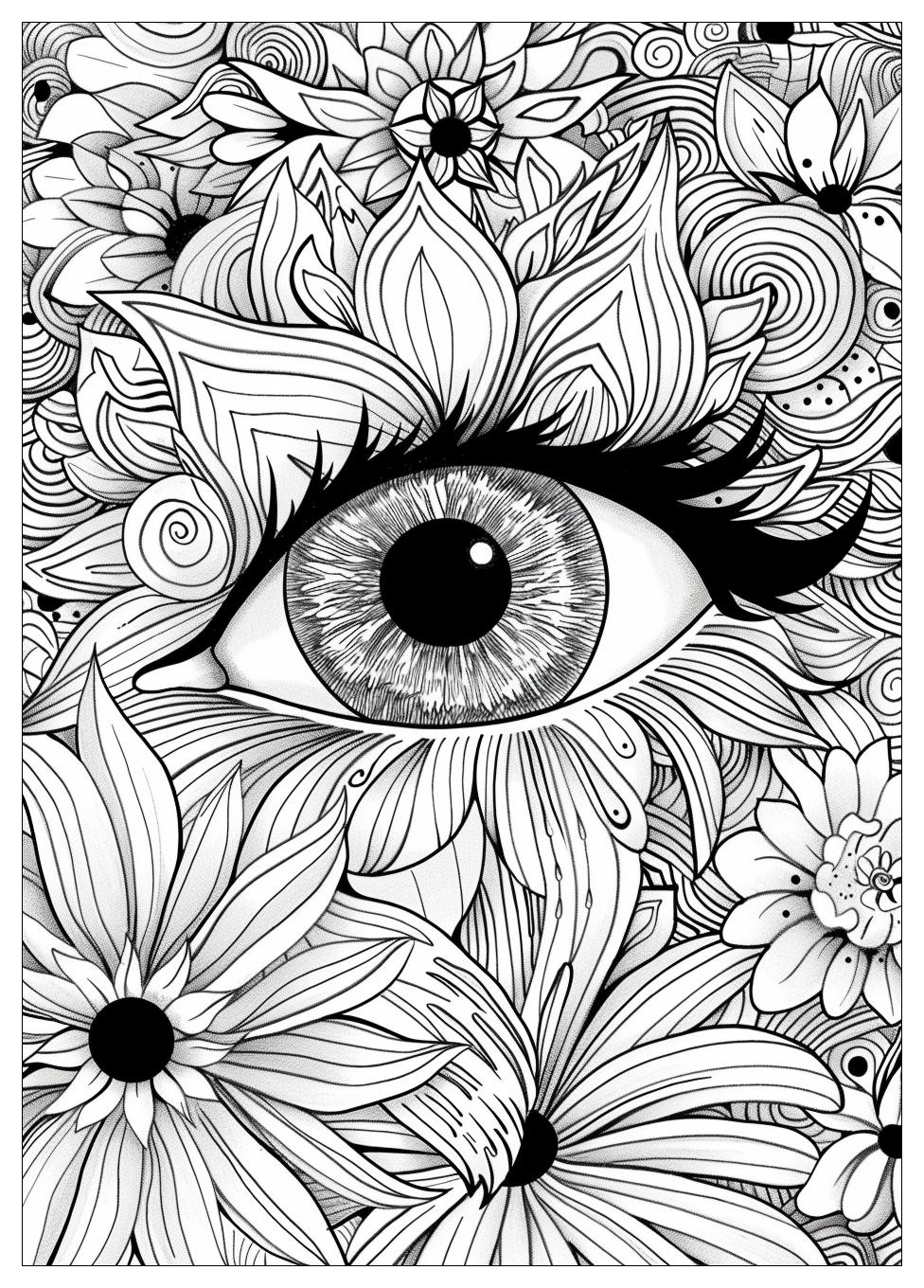 Eye Coloring Pages-19