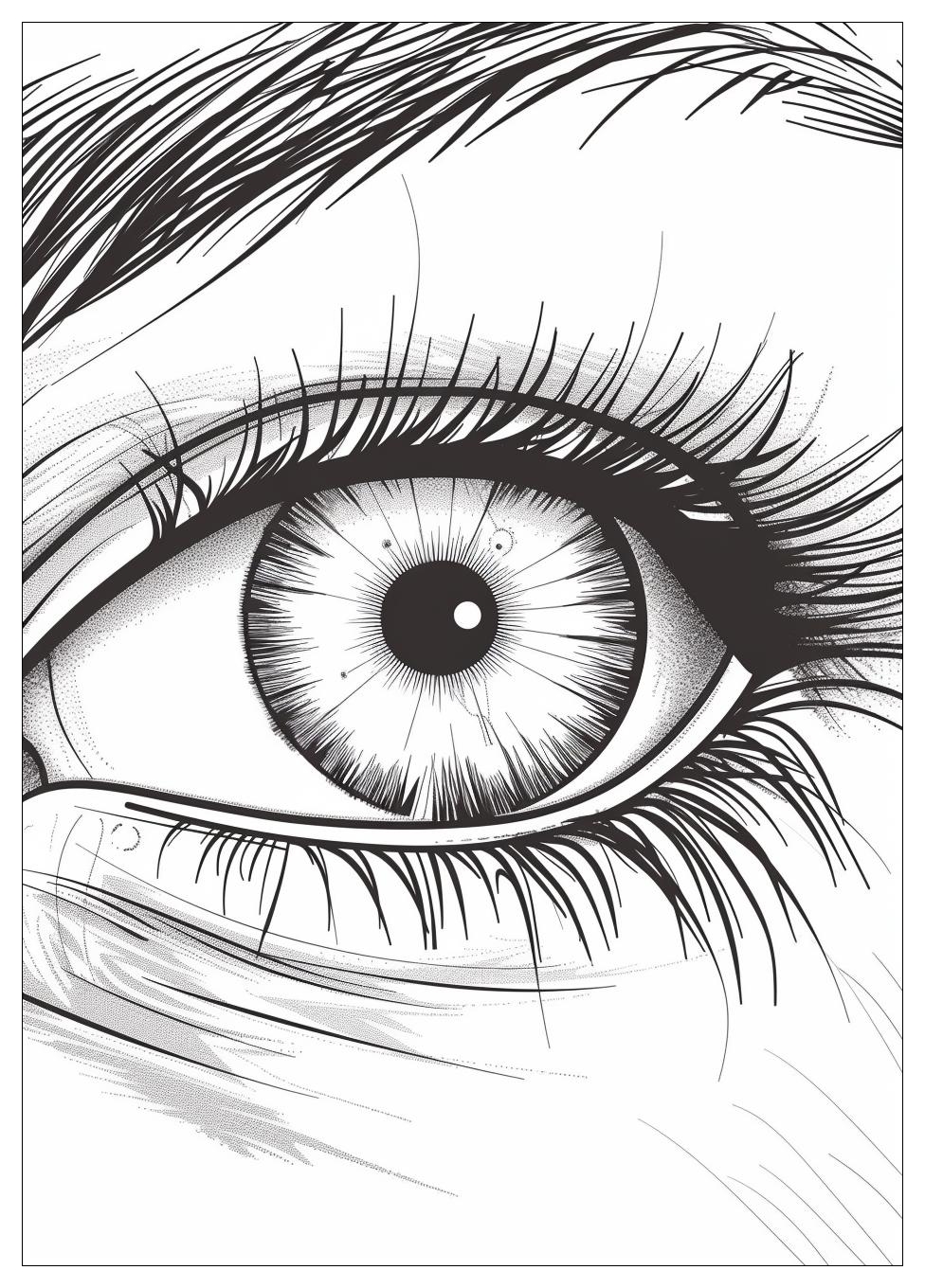 Eye Coloring Pages-20