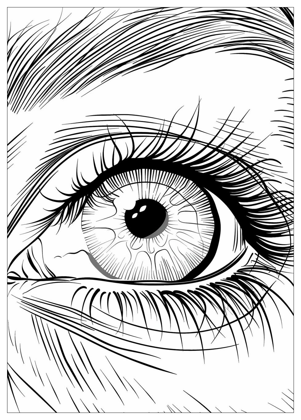 Eye Coloring Pages-7