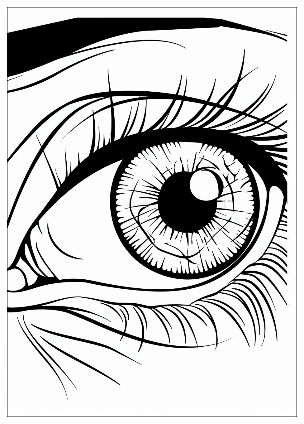 Eye Coloring Pages-8