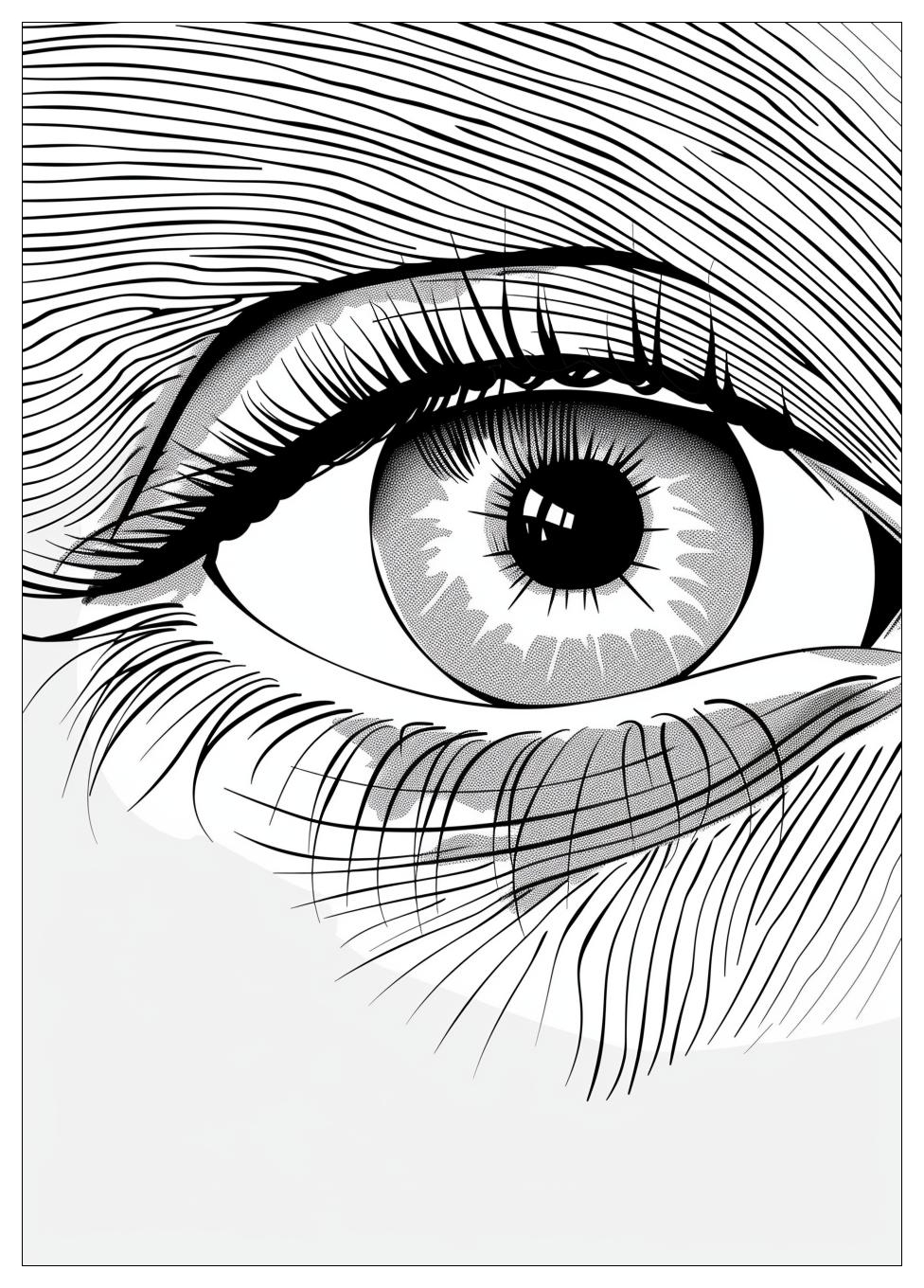 Eye Coloring Pages-9