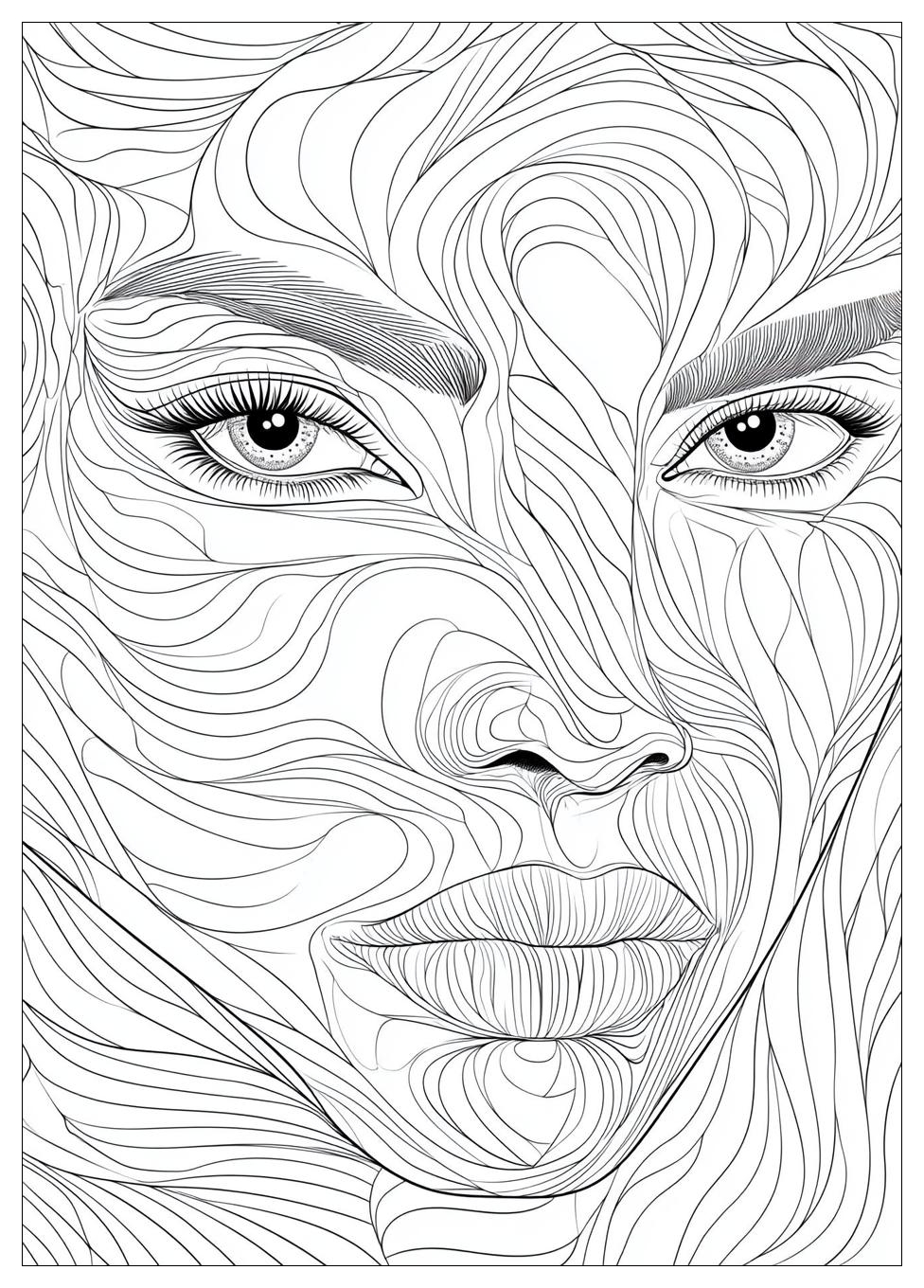 Face Coloring Pages-19