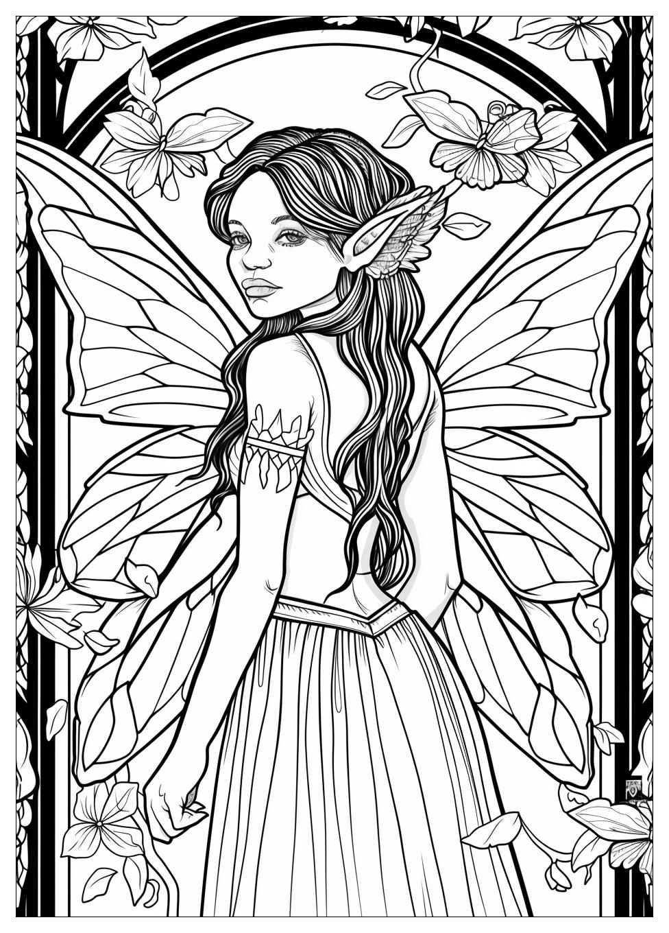 Fairy Coloring Pages-10